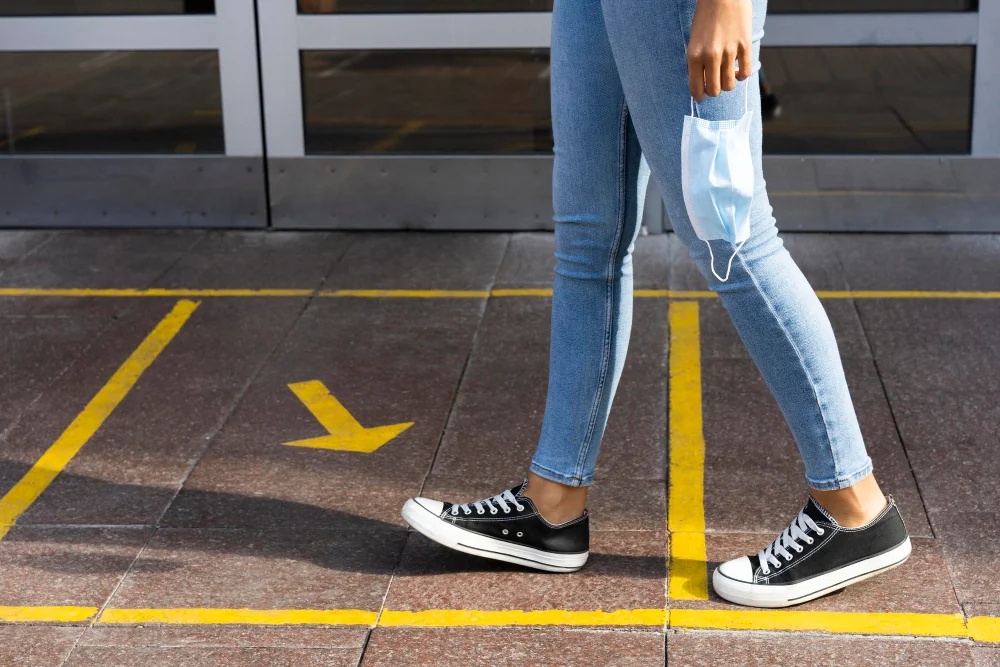 Walking on the curb
