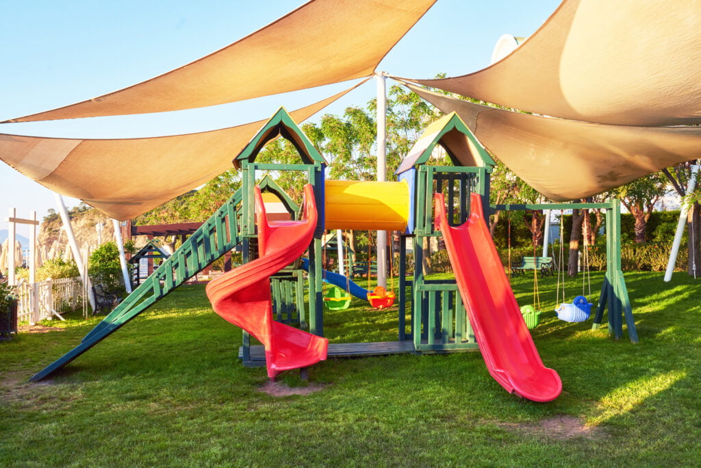 Daycare playground shade canopy